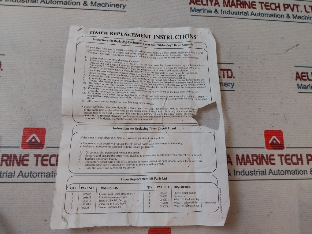 Nova 005625 Printed Circuit Board With Start Switch