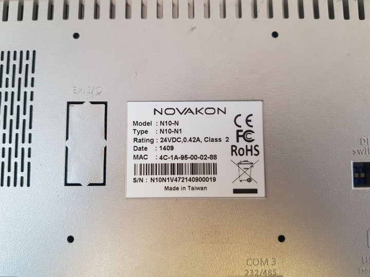 Novakon N10-n Interface Hmi Touch Screen Panel N10-n1