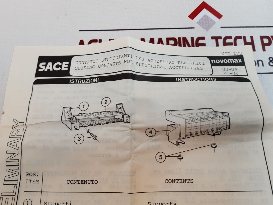 Novomax 600967/371 Sliding Contacts For Electrical Accessories