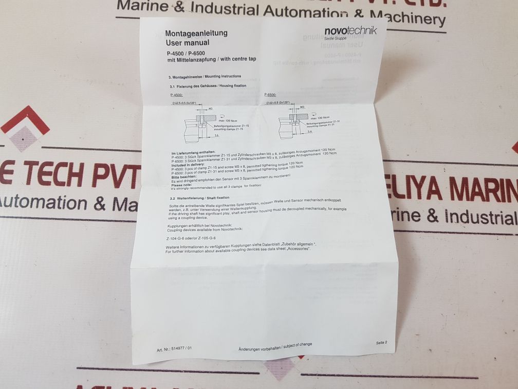 Novotechnik 4519-s0060 Potentiometer