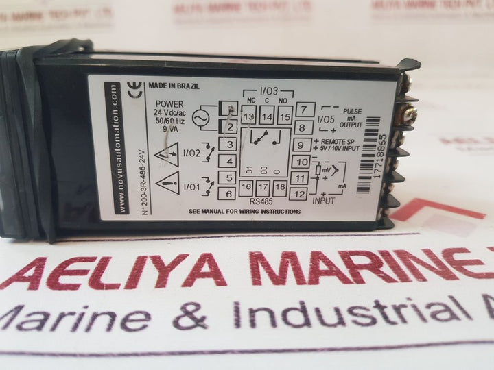 Novus N1200-3R-485-24V Pid Temperature & Process Controller N1200