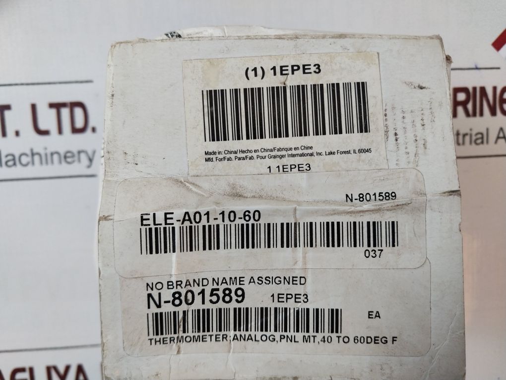 Nsf 1Epe3 Analog Panel Mount Thermometer 40°F~60°F