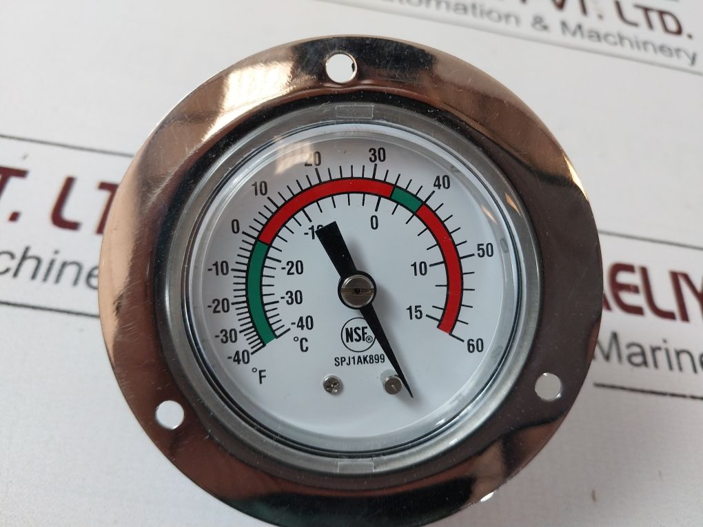 Nsf 1Epe3 Analog Panel Mount Thermometer 40°F~60°F
