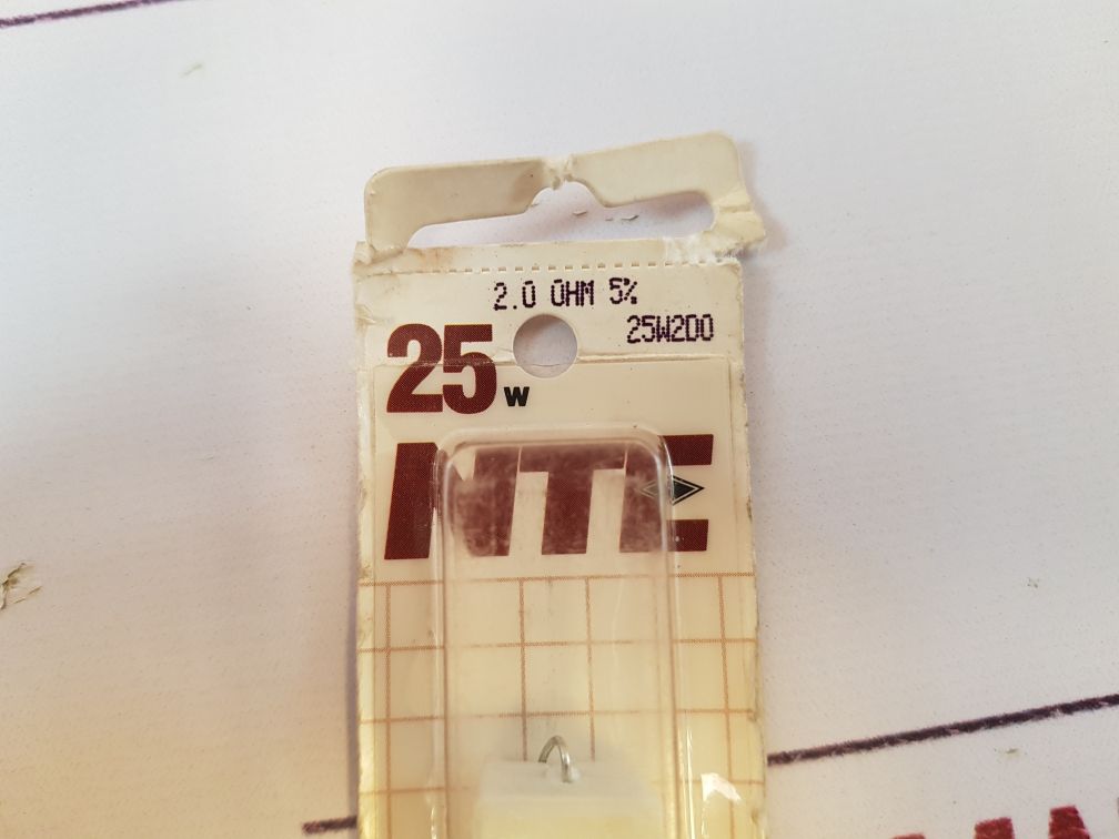 Lot Of 9X Nte 25W2D0 Flameproof Resistor 25W 2Ohm