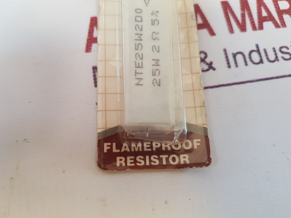 Lot Of 9X Nte 25W2D0 Flameproof Resistor 25W 2Ohm