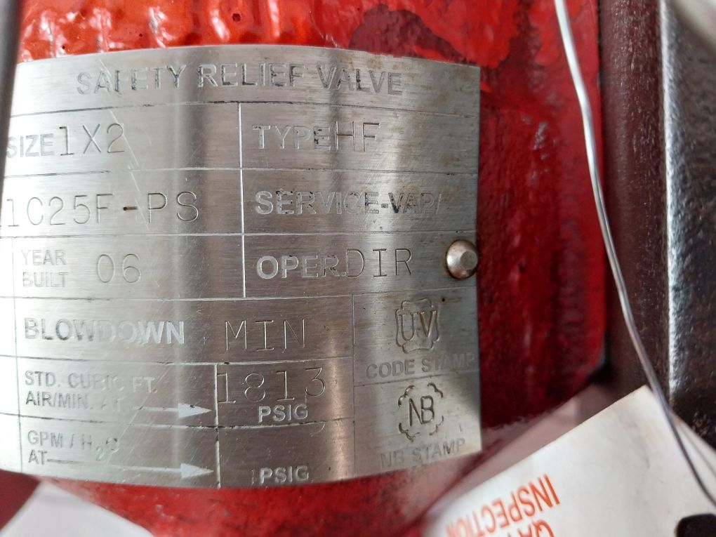 Nuflo Swagelok 46027-421C25F-ps Pilot-operated Safety Relief Valve