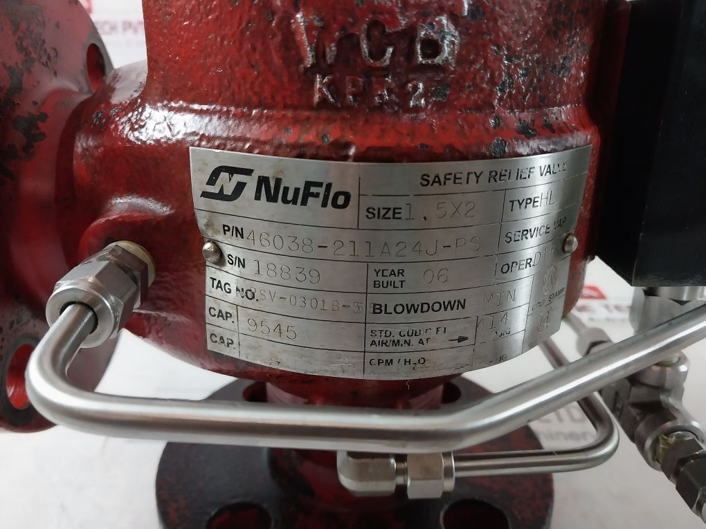Nuflo 46038-211A24J-ps Safety Relief Valve Type Hl