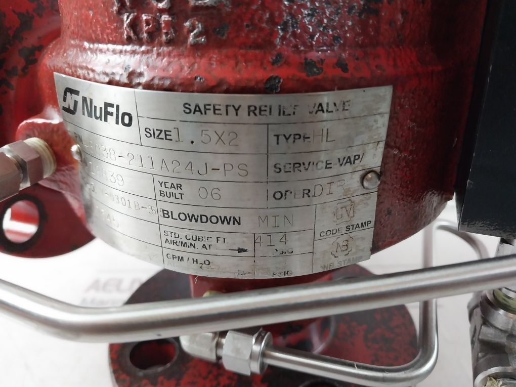 Nuflo 46038-211A24J-ps Safety Relief Valve Type Hl