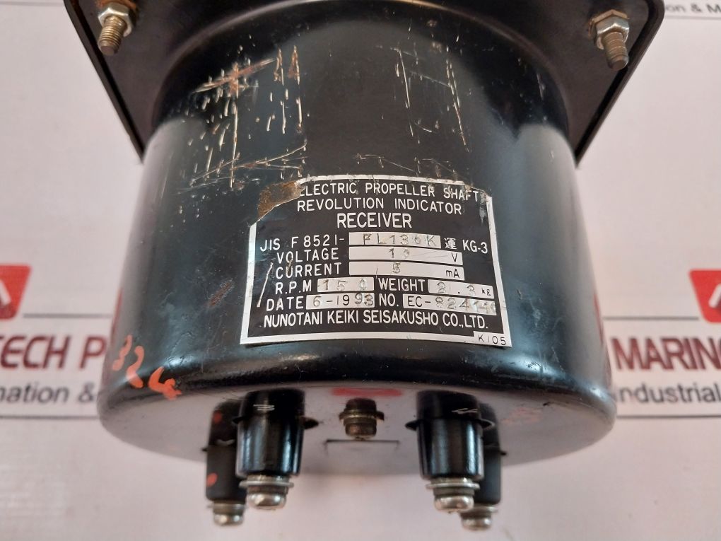 Nunotani Keiki Jis F 8521-fl130K Shaft Revolution Indicator Receiver 150Rpm