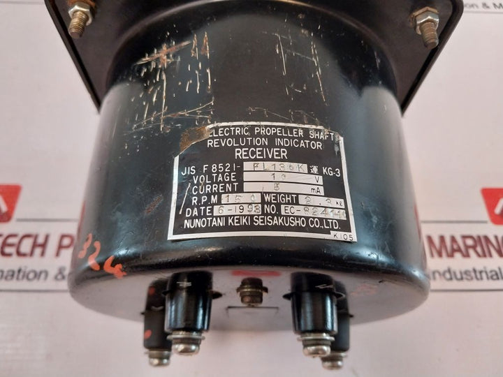 Nunotani Keiki Jis F 8521-fl130K Shaft Revolution Indicator Receiver 150Rpm