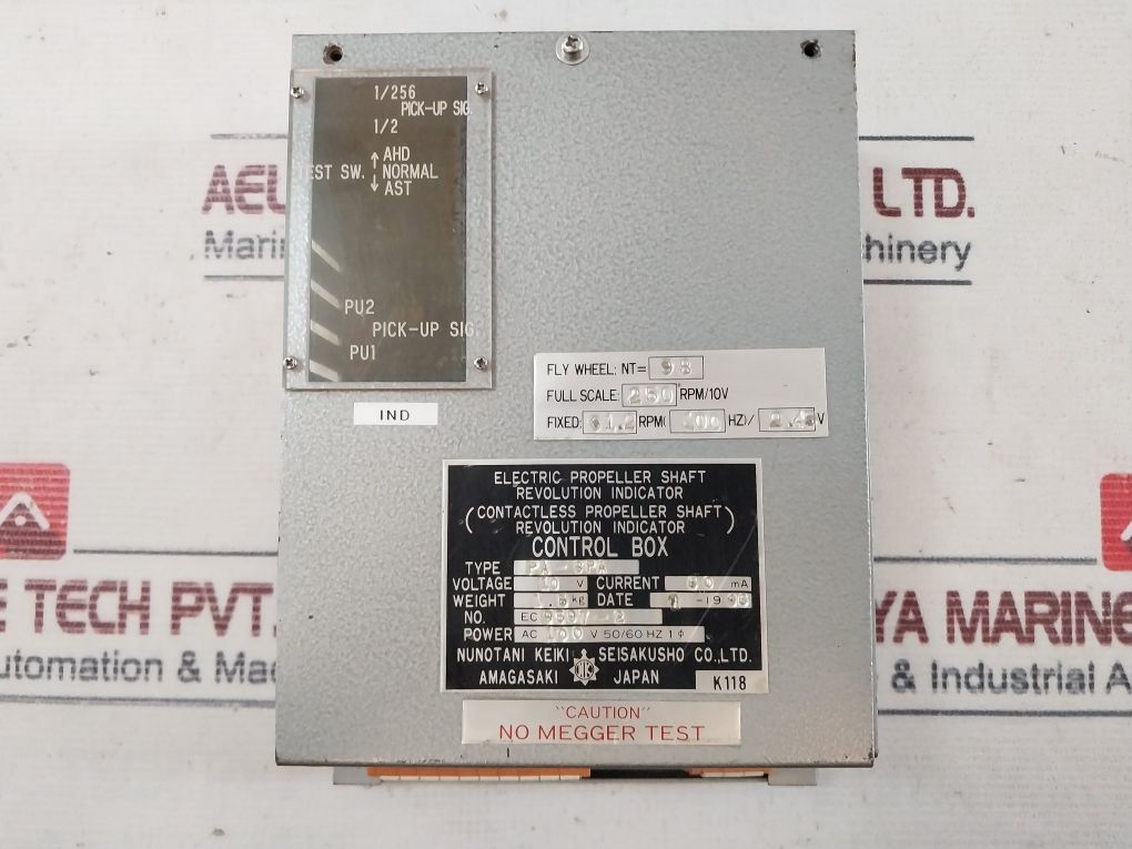 Nunotani Keiki Pa-spa Electric Propeller Shaft Revolution Indication Control Box