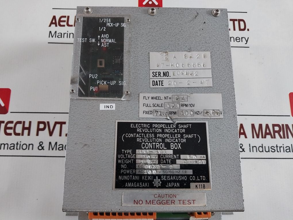 Nunotani Pa-spa Electric Propeller Shaft Revolution Indicator Control Box 60 Ma