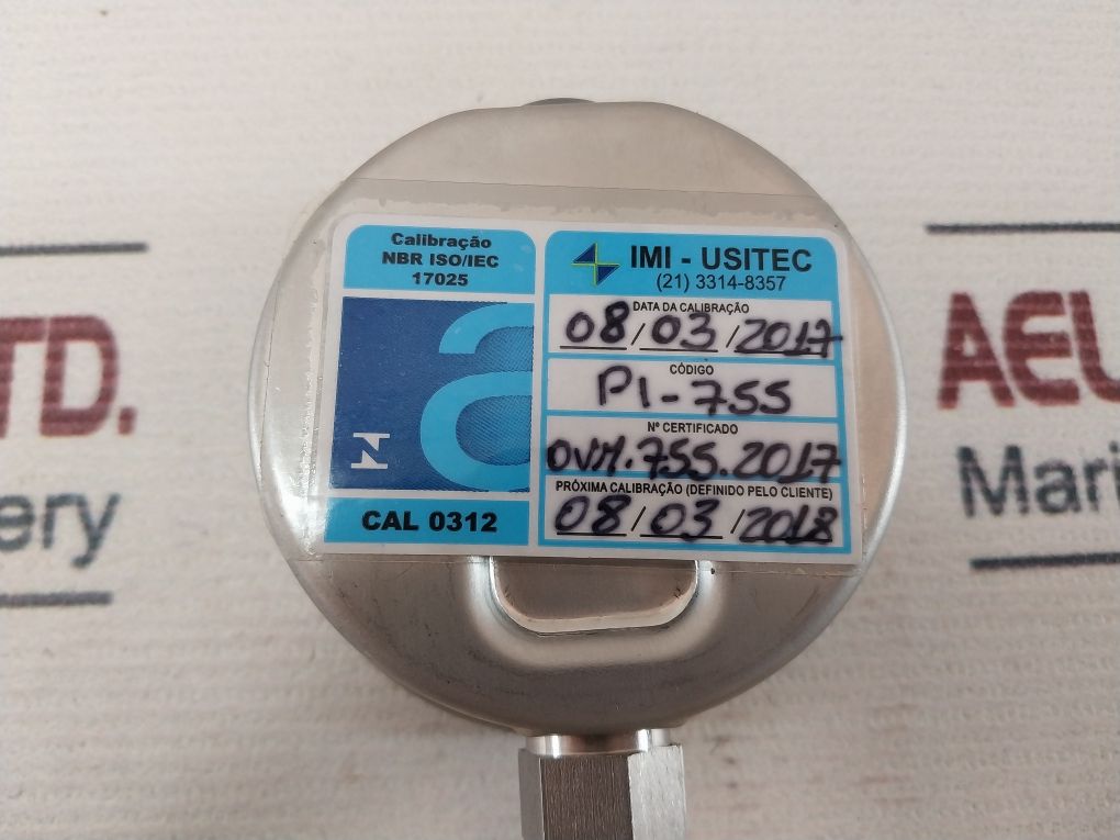 Nuova Fima En837-1 Pressure Gauge