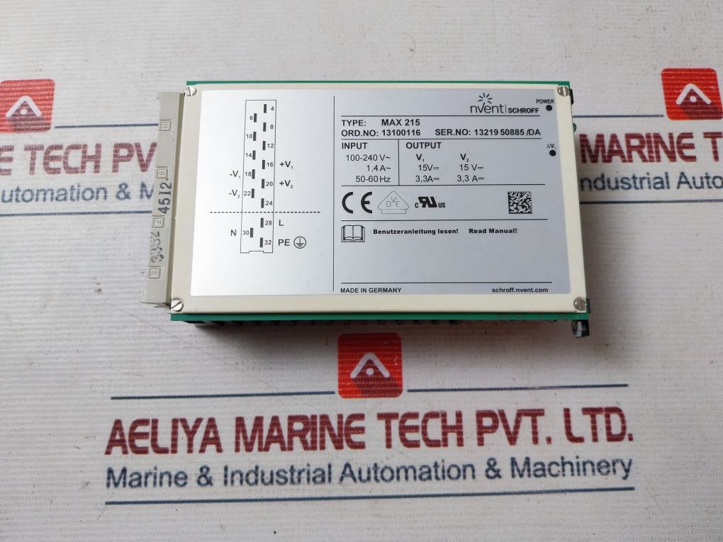 Nvent Schroff Max 215 Power Supply 13100116