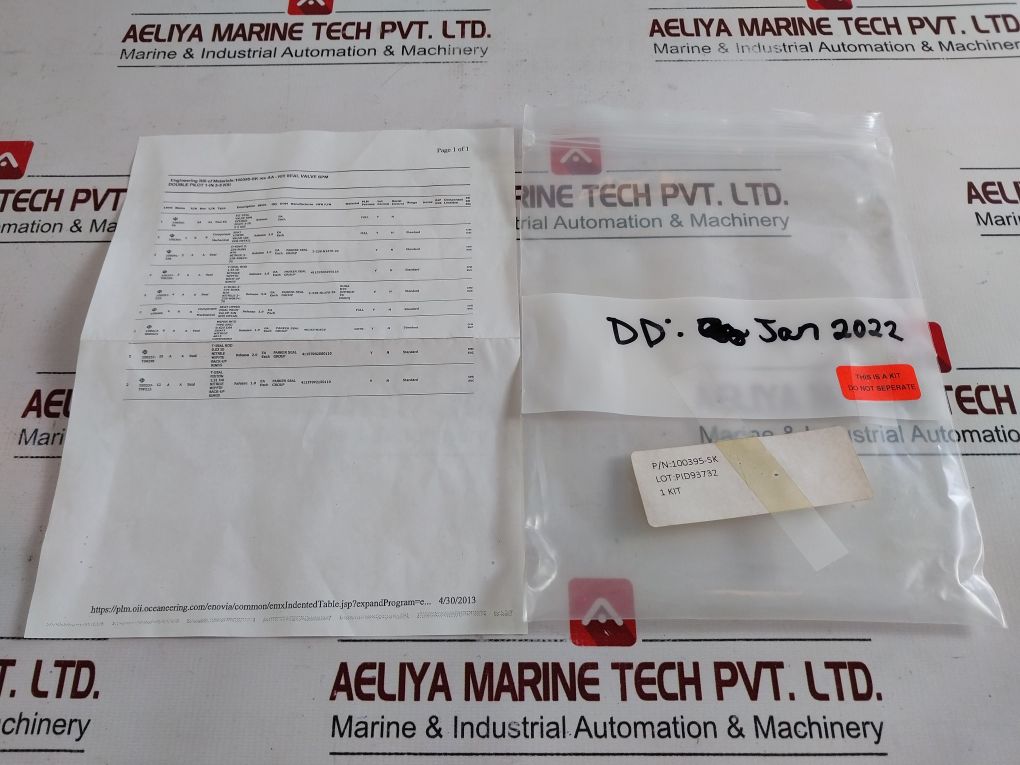 Oceaneering 0205578Rk Valve Repair Kit 