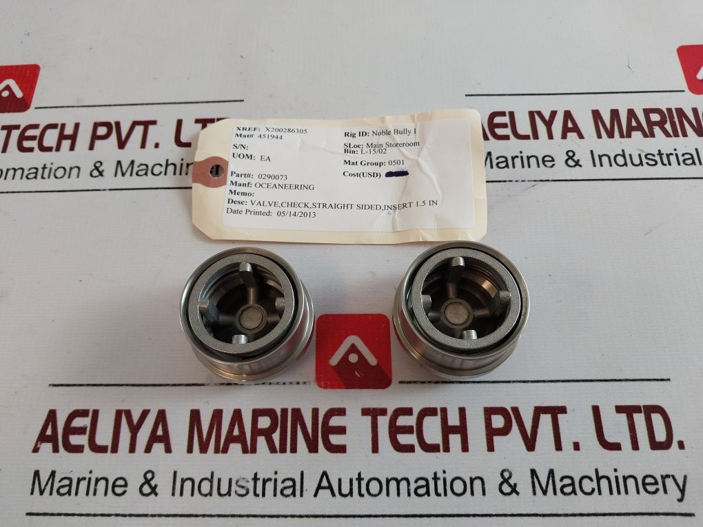Oceaneering 0290073 Check Valve Sijss
