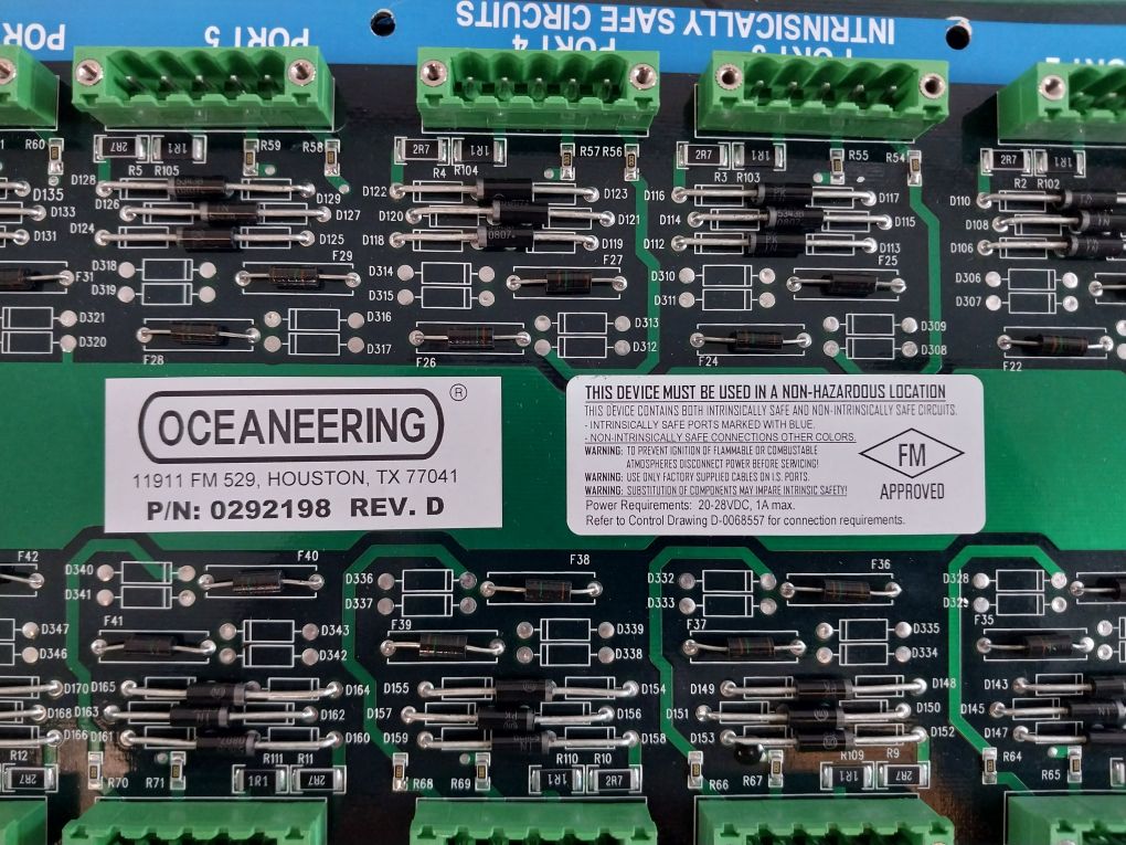Oceaneering 0292198 Rev.D Interconnection Switch Led Modules