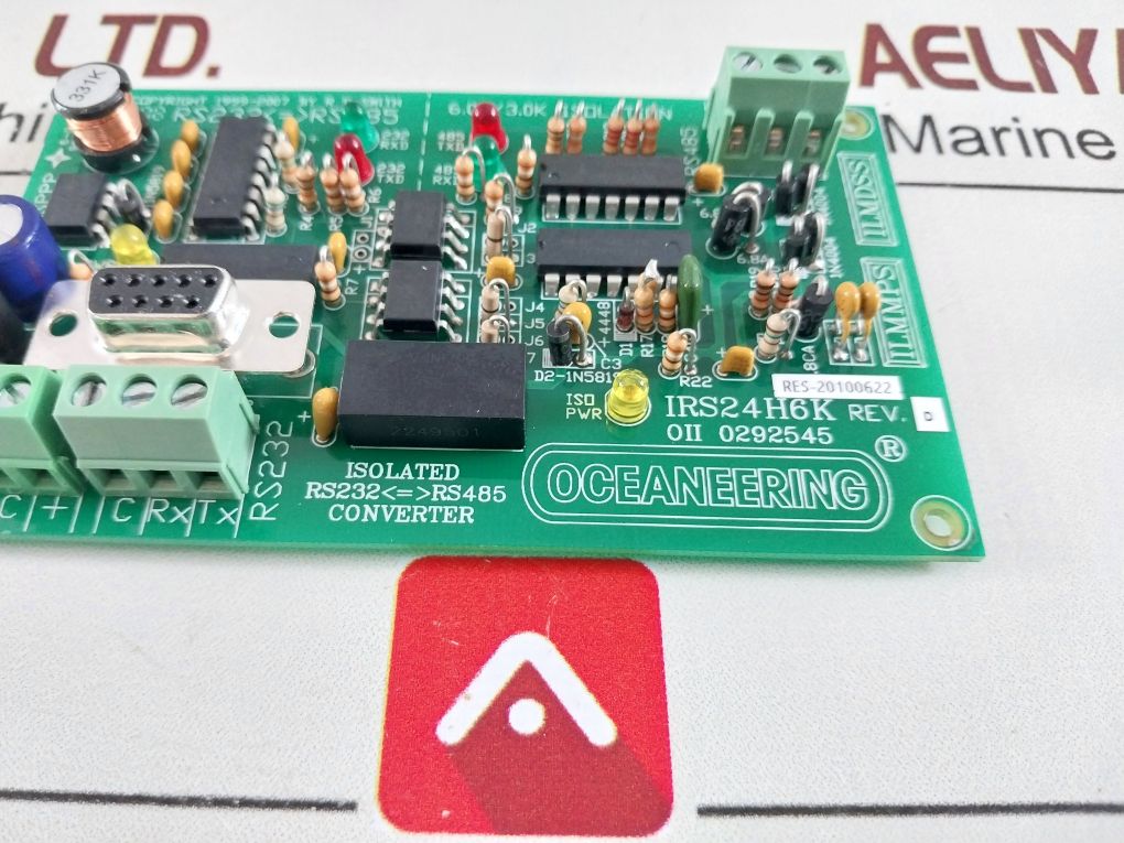 Oceaneering Irs24H6K Pcb Card 0292545 Rs232 To Rs485 Converter