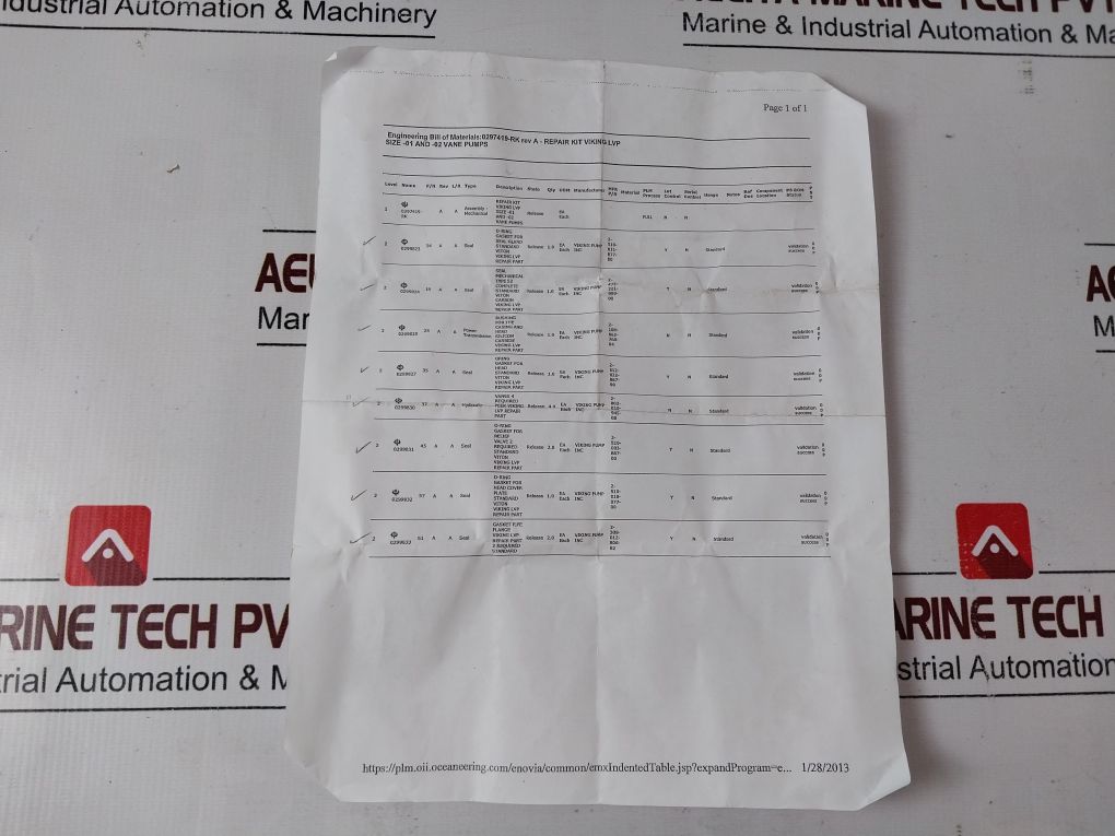 Oceaneering 0297419-rk Repair Kit