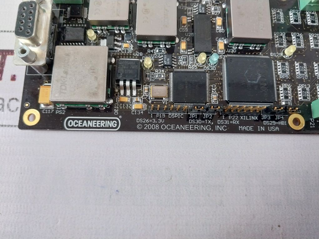 Oceaneering 0302591 Relay Serial Controlled Board Rev E