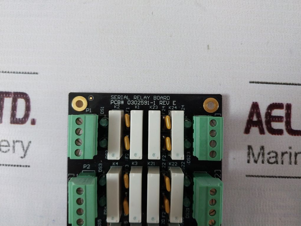 Oceaneering 0302591 Relay Serial Controlled Board Rev E