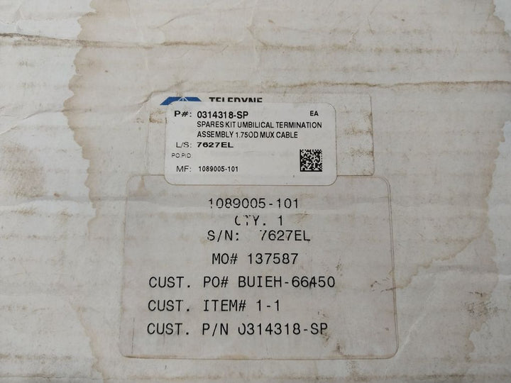 Oceaneering 0314318-sp Spares Kit