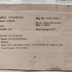 Oceaneering 0314318-sp Spares Kit