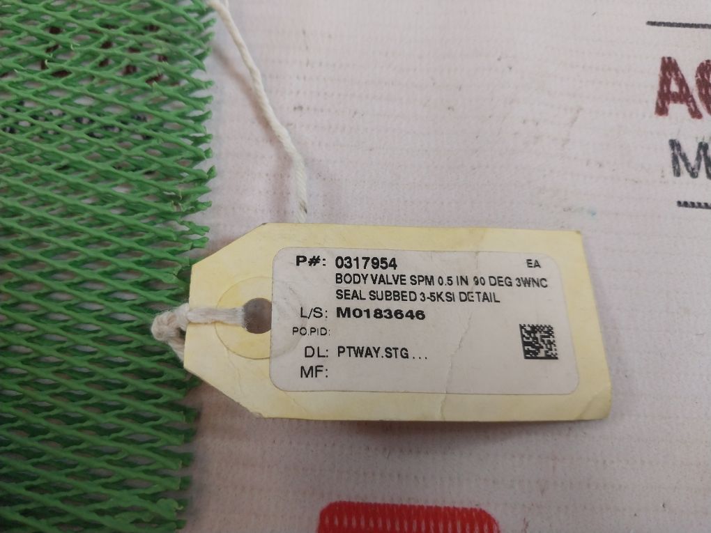 Oceaneering 0317954 Body Valve