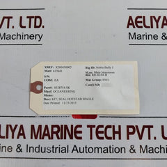 Oceaneering 0328754-sk Single Hotstab Seal Kit