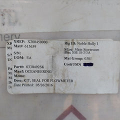 Oceaneering 0330492-sk Seal For Flowmeter Kit
