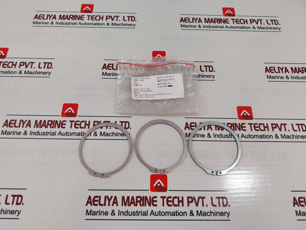 Oceaneering 100112-350H Retaining External Ring Ss 350H