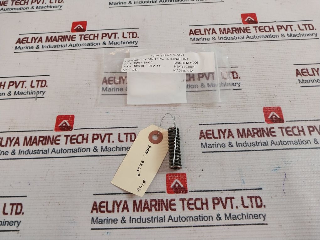 Oceaneering 100276-sk Flow Plate In/Ou Compression Spring Shear Seal ...