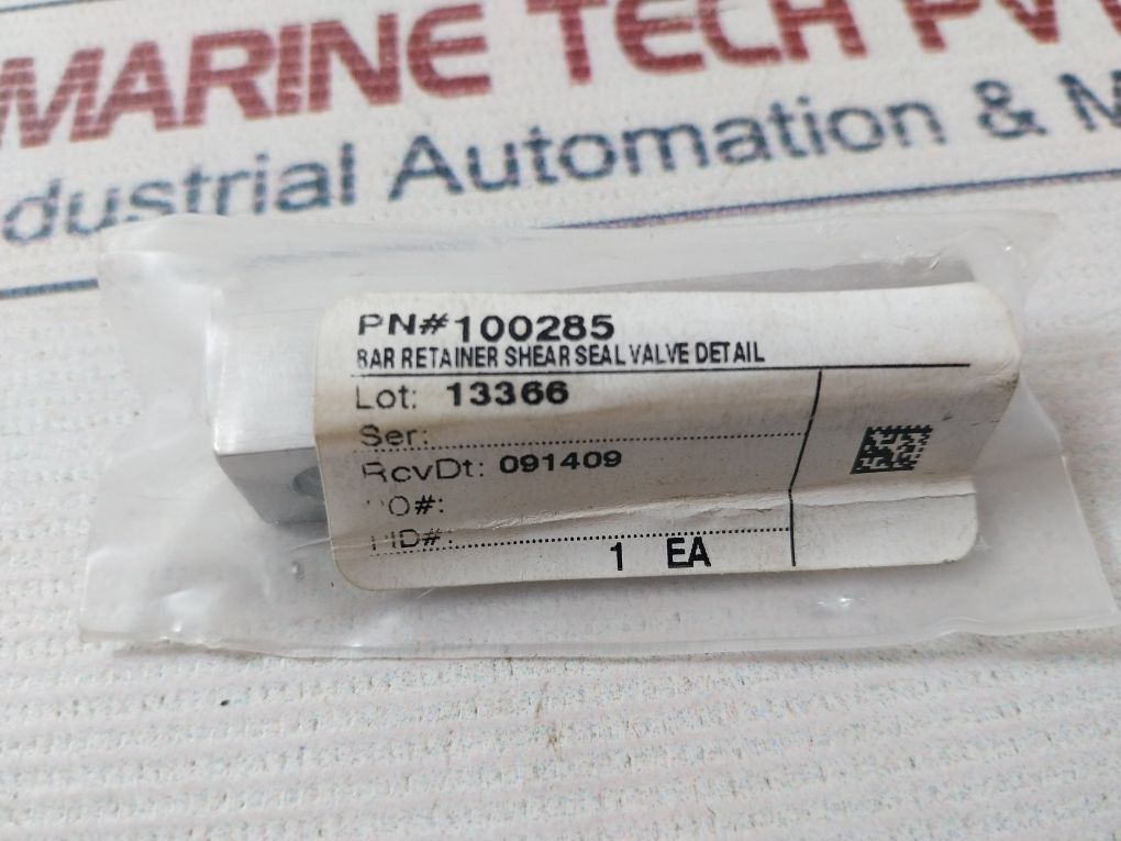 Oceaneering 100276 Bar Retainer Shear Seal Valve