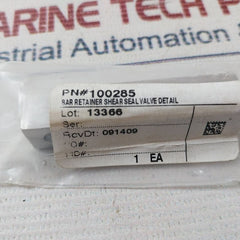Oceaneering 100276 Bar Retainer Shear Seal Valve