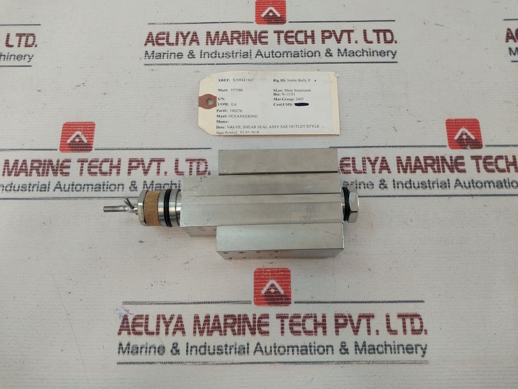 Oceaneering 100276 Shear Seal Valve Rev.F