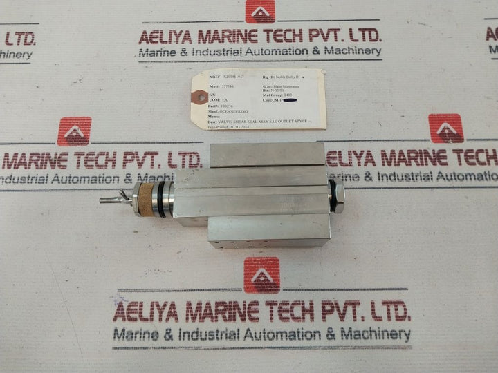 Oceaneering 100276 Shear Seal Valve Rev.F
