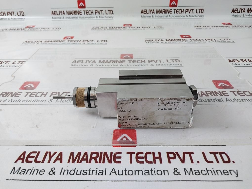 Oceaneering 100276 Shear Seal Valve