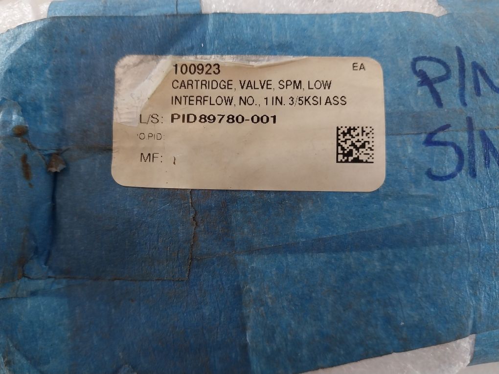 Oceaneering 100306-c Cartridge Valve Set