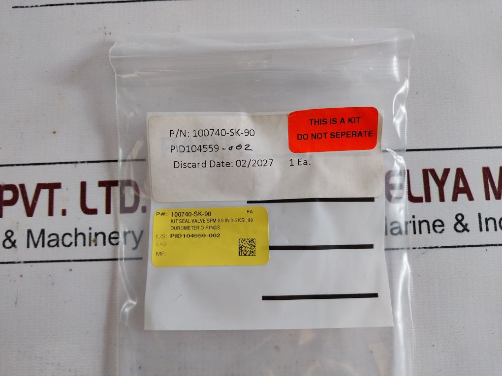 Oceaneering 100755-rk Kit Repair Valve Spm Normally-closed 0.5 In 3K