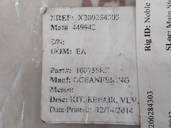 Oceaneering 100755-rk Repair Valve Kit