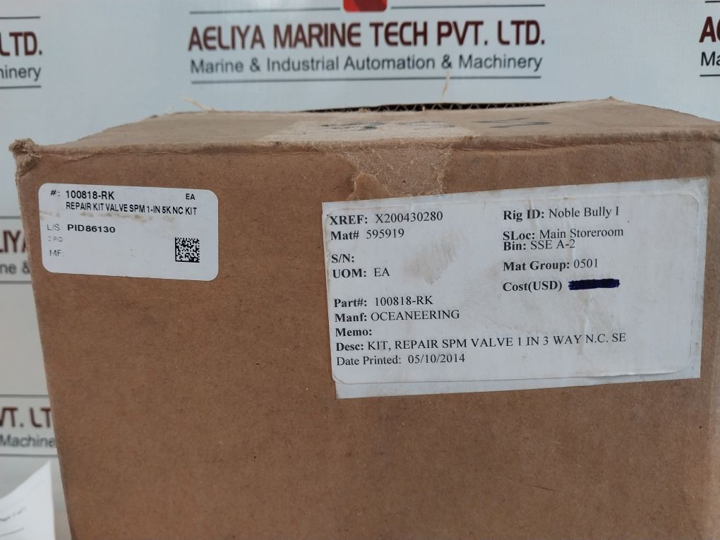 Oceaneering 100818-rk Repair Air Spm Valve Kit