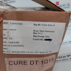 Oceaneering 100818-rk 1 In 3 Way Spm Valve Repair Kit