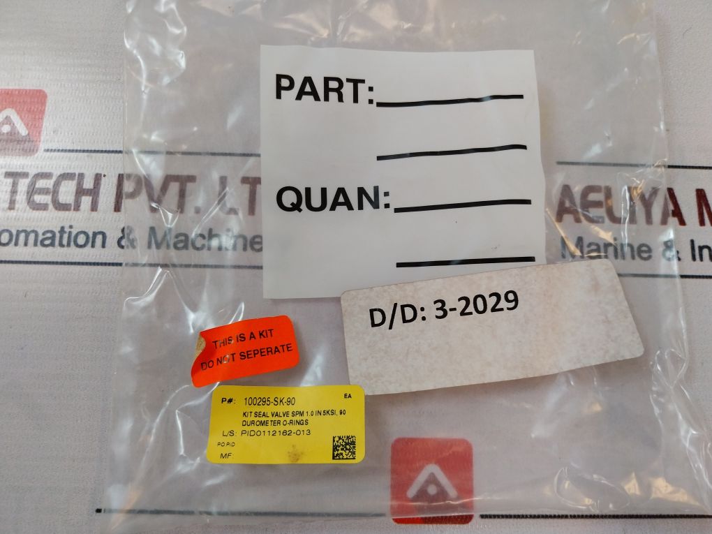 Oceaneering 100818-rk 90 Durometer Valve Repair Kit