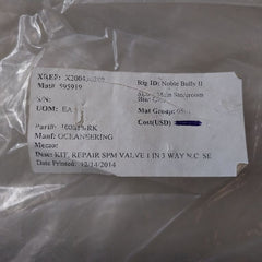 Oceaneering 100818-rk Valve Repair Kit