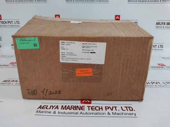 Oceaneering 100833-rk Check Valve Repair Kit