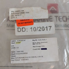 Oceaneering 100833-rk Repair Valve Check Kit
