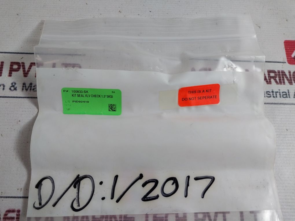 Oceaneering 100833-rk Check Valve Repair Kit 51735