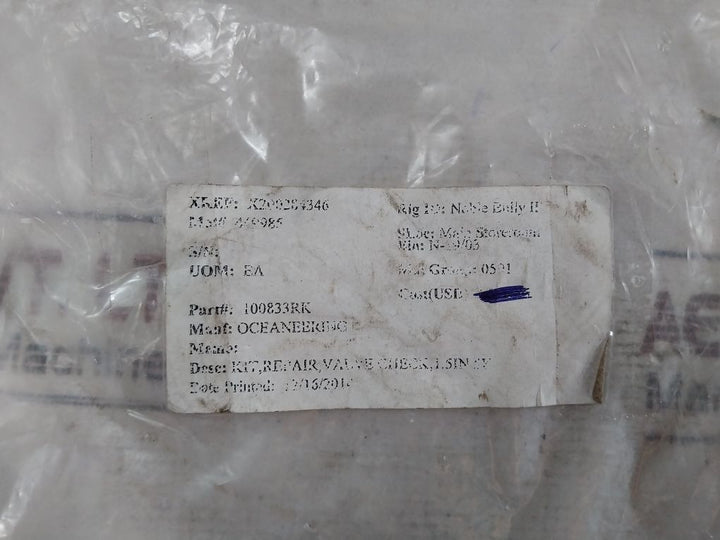 Oceaneering 100833-sk Check Valve Repair Kit