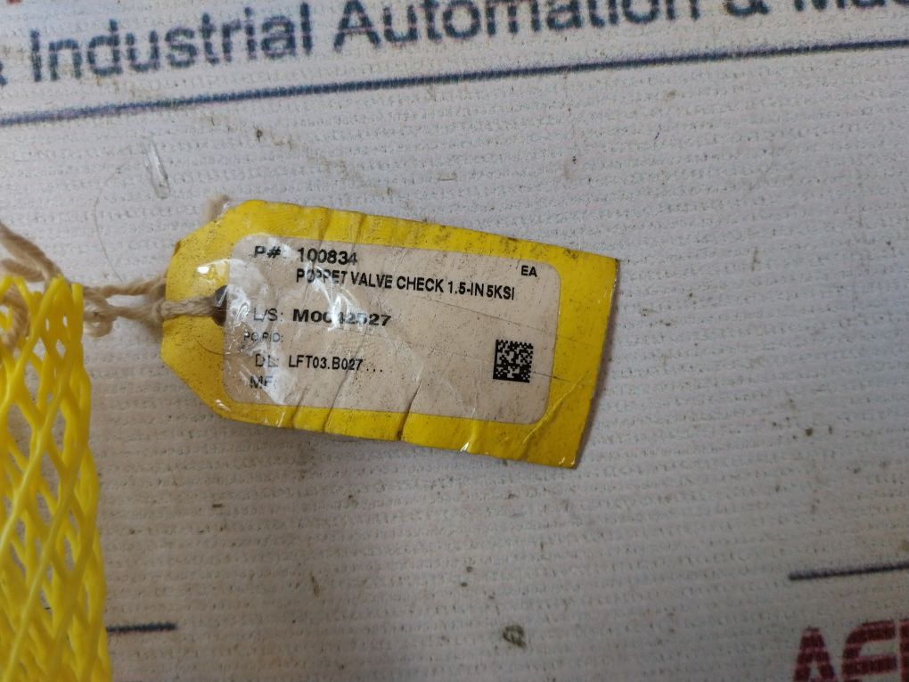 Oceaneering 100833-sk Check Valve Repair Kit Rev.B