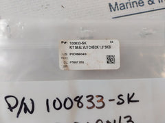 Oceaneering 100833-sk Check Valve Repair Kit Rev.B